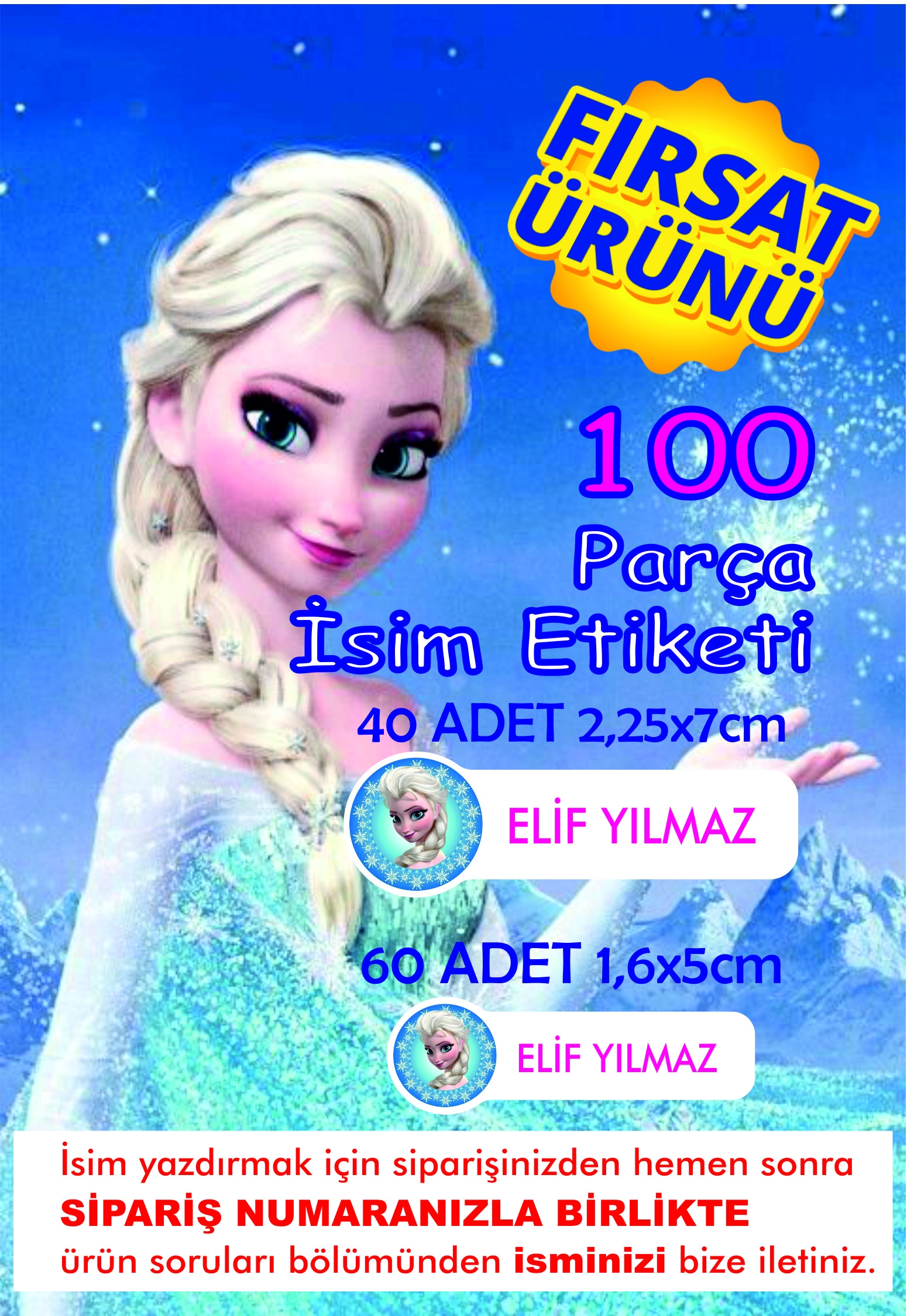 Elsa İsim Etiketi