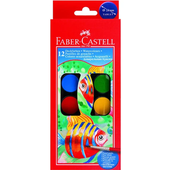 FABER CASTELL 12'Lİ SULU BOYA
