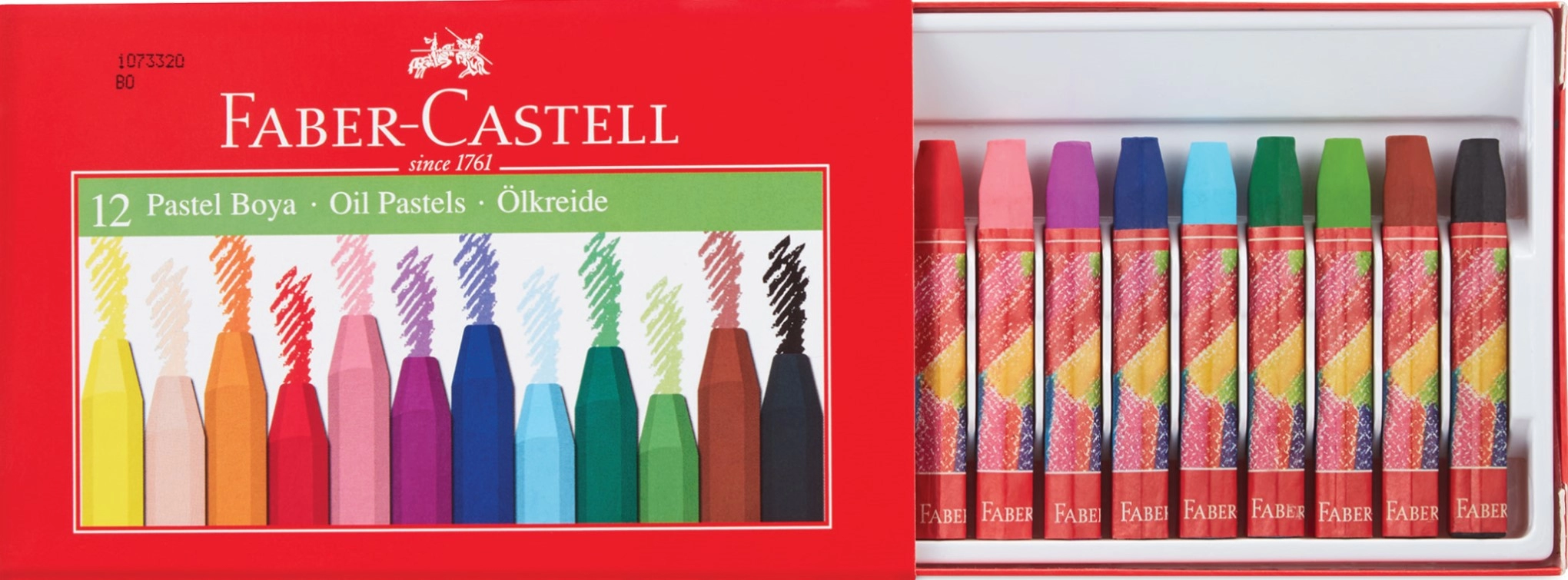 FABER CASTELL PASTEL BOYA KARTON KUTU 12 RENK